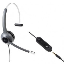 Гарнитура Cisco Headset 521 Wired Single 3.5mm + USBA Headset Adapter