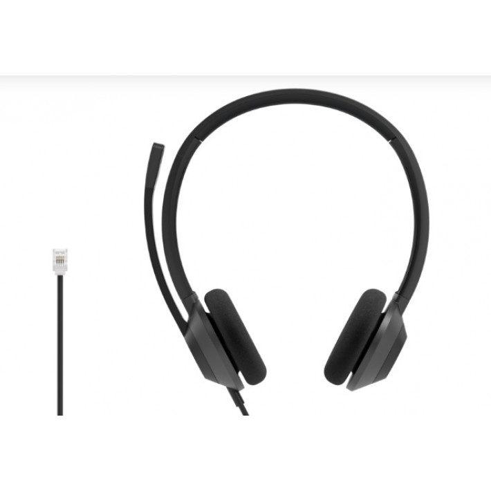 Гарнитура Cisco Headset 322 Wired Dual On-Ear Carbon Black RJ9