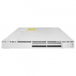 Коммутатор Catalyst 9300 12-port 25G/10G/1G SFP28 with modular uplinks, Network Advantage